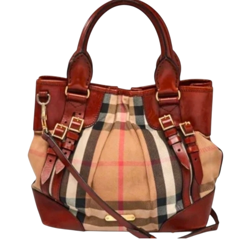 🤎▪️BURBERRY▪️ brown canvas Crossbody bag & COA included - Picture 1 of 12